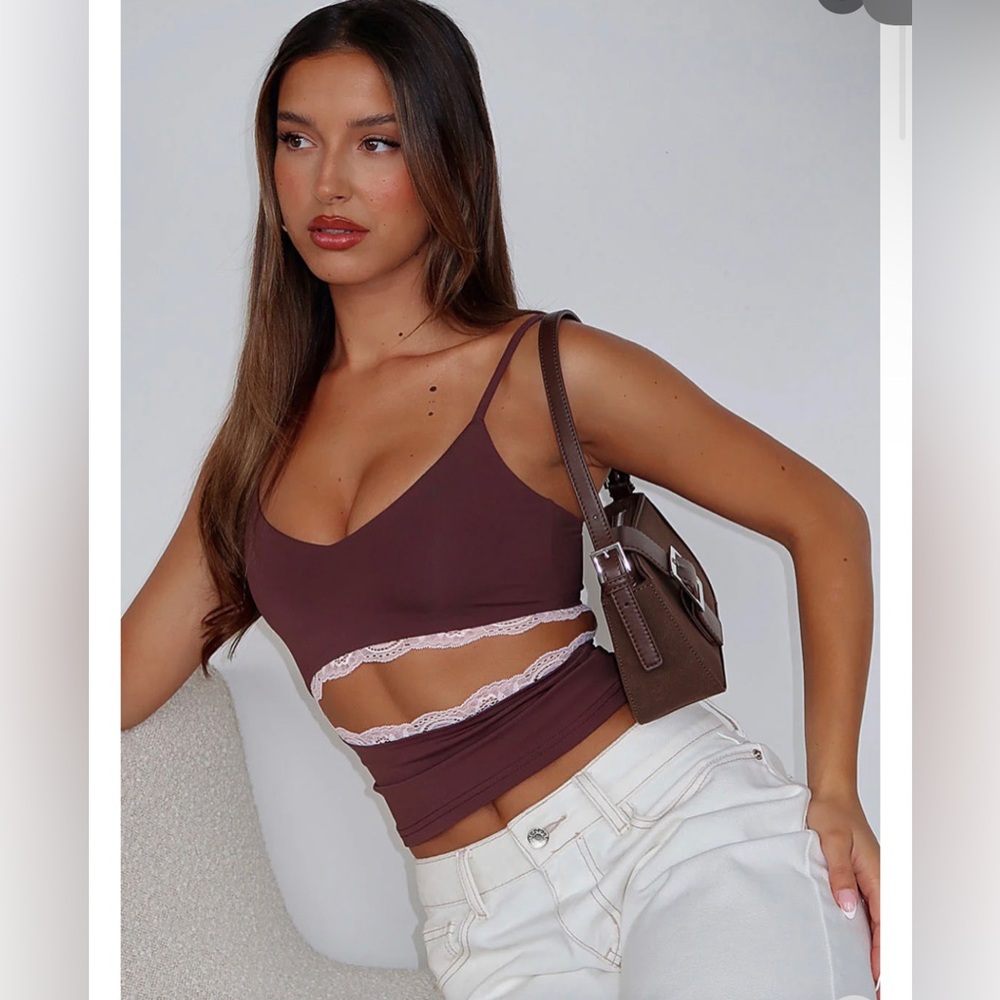 White Fox Boutique - Never Know Top Chocolate